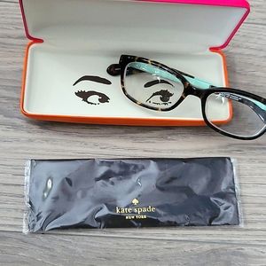 KATE SPADE Eyeglasses with Case & Cleaning Cloth Tortoise "Jazmine"